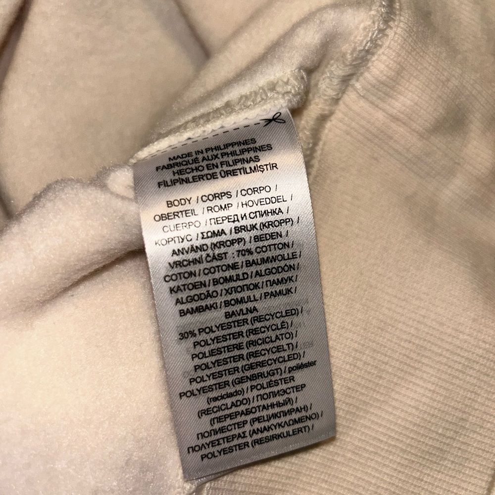 NWT Lauren Ralph Lauren Cream Crewneck 🤍 Preppy Minimalist Cozy Sweatshirt XXL - Picture 4 of 4